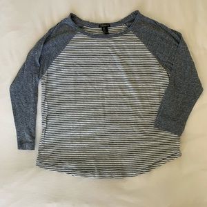 Blue and white striped quarter sleeve shirt!!!